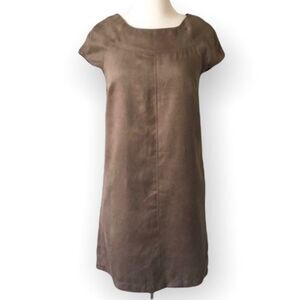 Zara Basic Faux Suede Mini Dress Size Small
